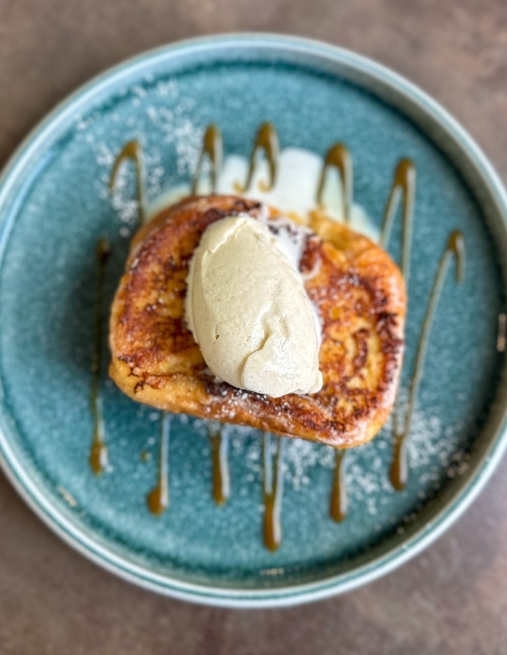 Brioche perdue servie au Comptoir Gourmand