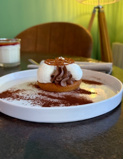 Gâteau servi au Comptoir Gourmand à Saint-Chinian