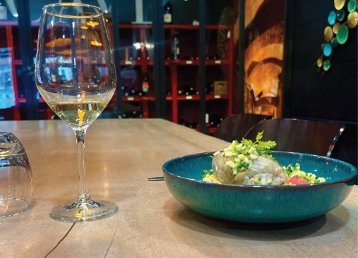 L'interieur du Comptoir Gourmand : déjeuner sur place