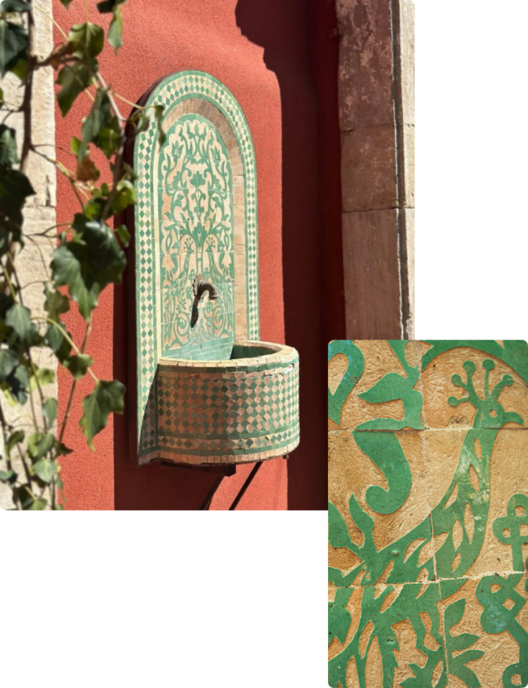 Fontaine du restaurant à Saint-Chinian